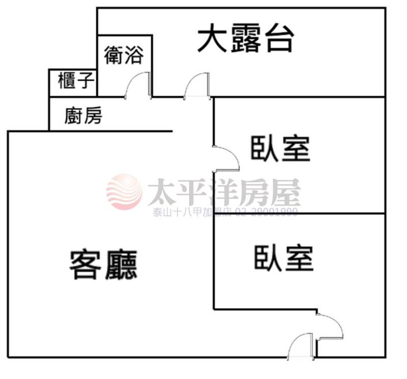 泰山買房賣屋設備齊全露台大兩房,新北市五股區成泰路一段