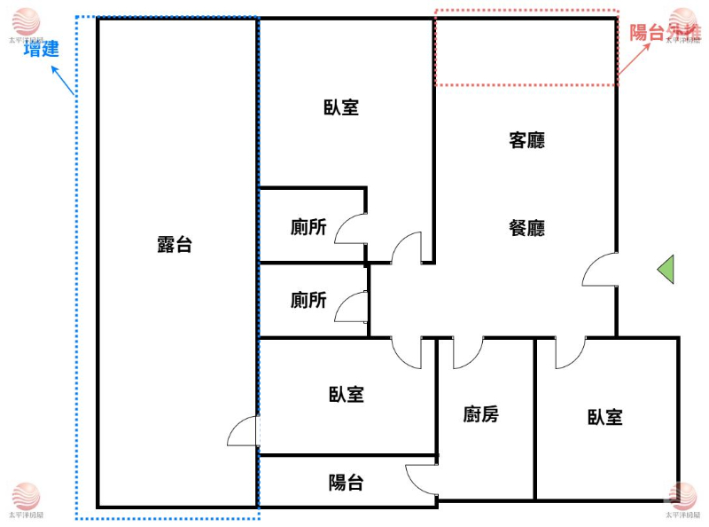 泰山買房賣屋可租補方正三房溫馨居,新北市泰山區明志路三段