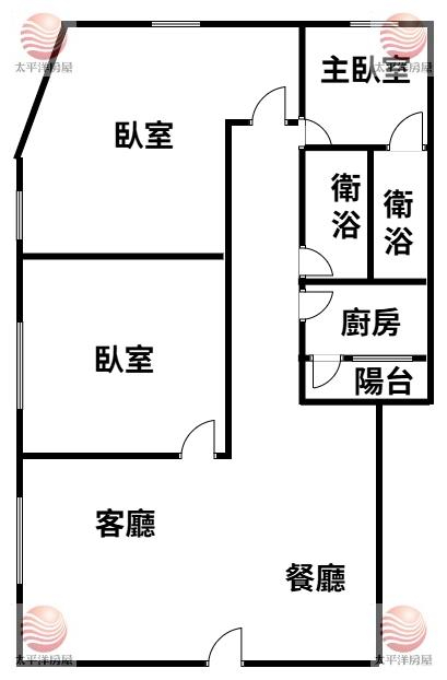 泰山買房賣屋低公設三房華廈,新北市泰山區泰林路二段