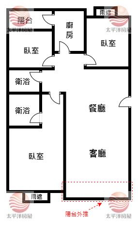 泰山買房賣屋花園廣場美妝三房車,新北市泰山區泰林路二段