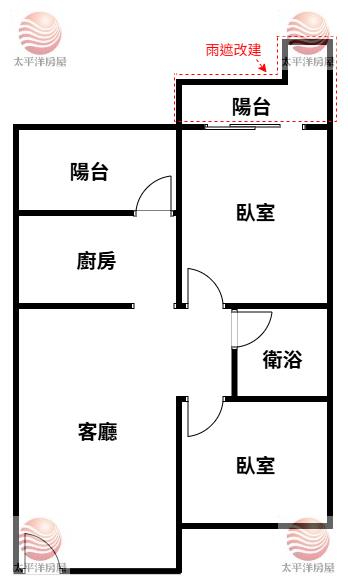 泰山買房賣屋十八甲寶成稀有華廈兩房車,新北市泰山區仁武街