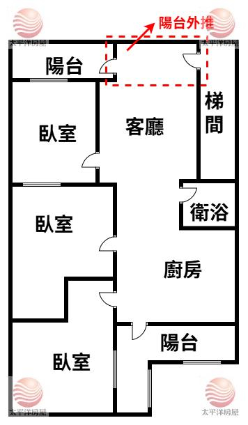 泰山買房賣屋塭仔圳第一排絕美三房,新北市泰山區漢口街