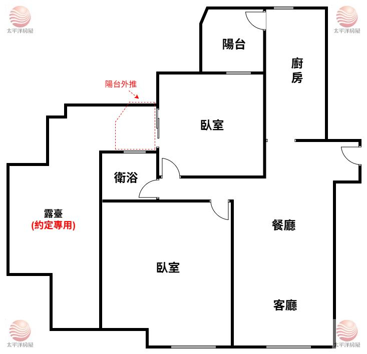 泰山買房賣屋明志天璽．露臺戶採光兩房車,新北市泰山區明志路二段