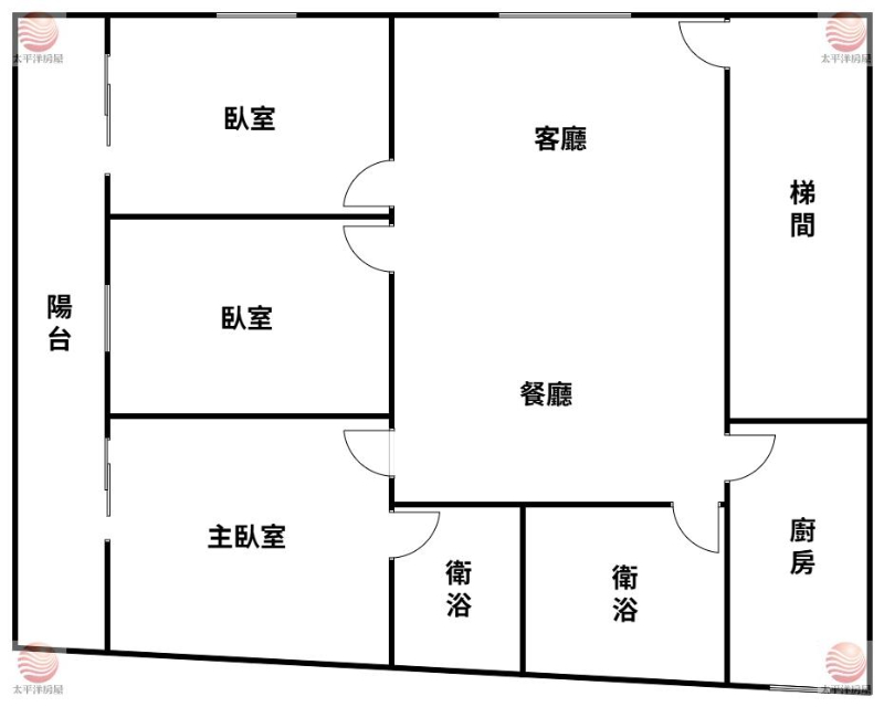 泰山買房賣屋同榮2%低公設華廈大三房,新北市泰山區明志路一段