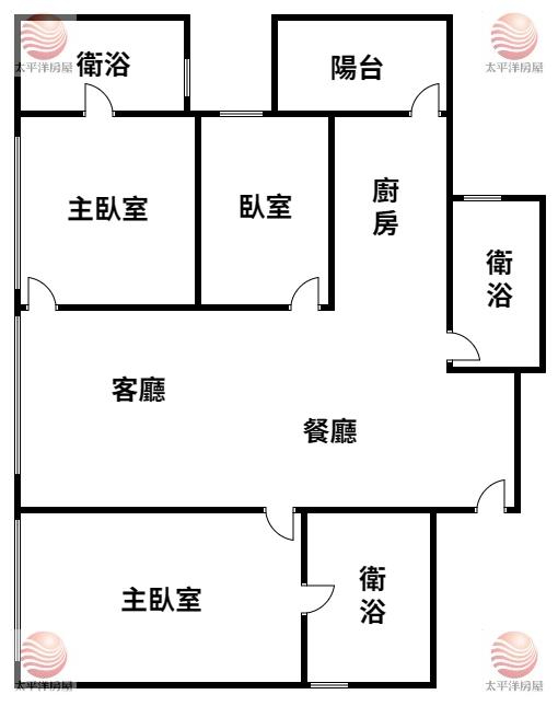 富總青沐次頂樓雙主臥三房車,新北市五股區新城一路