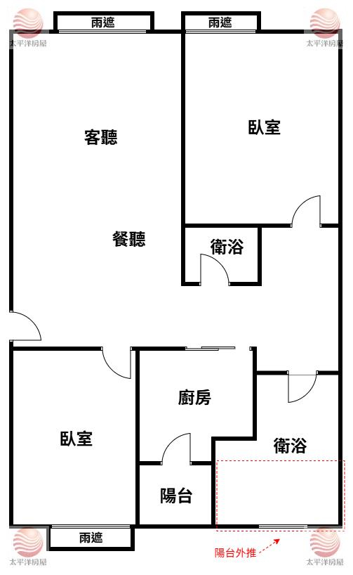 泰山買房賣屋次頂樓精裝愛樂2房,新北市泰山區仁義路