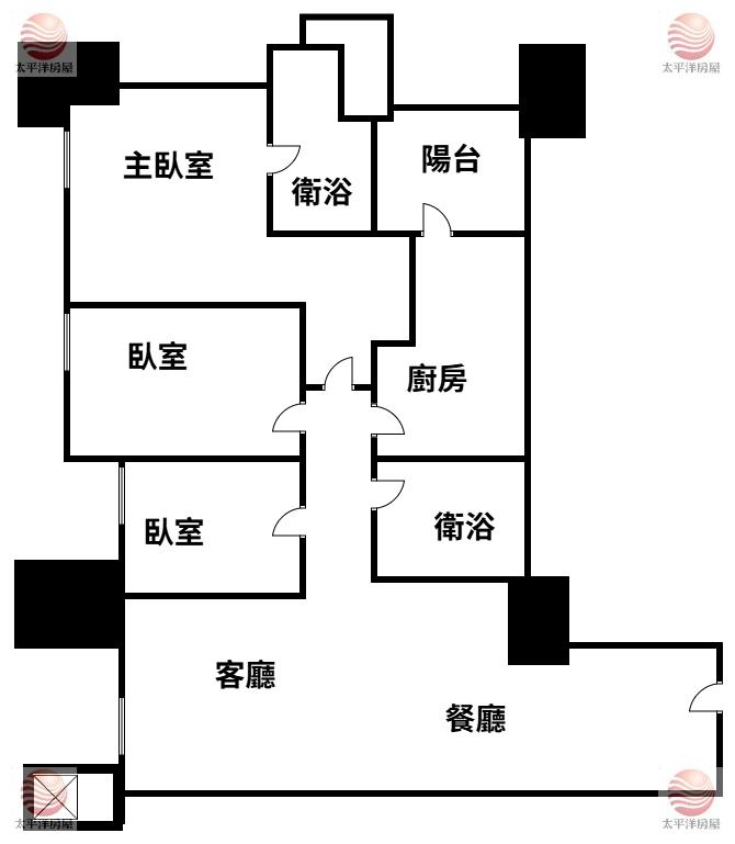 泰山買房賣屋塭仔圳稀有三房雙車位,新北市泰山區信華段五小段