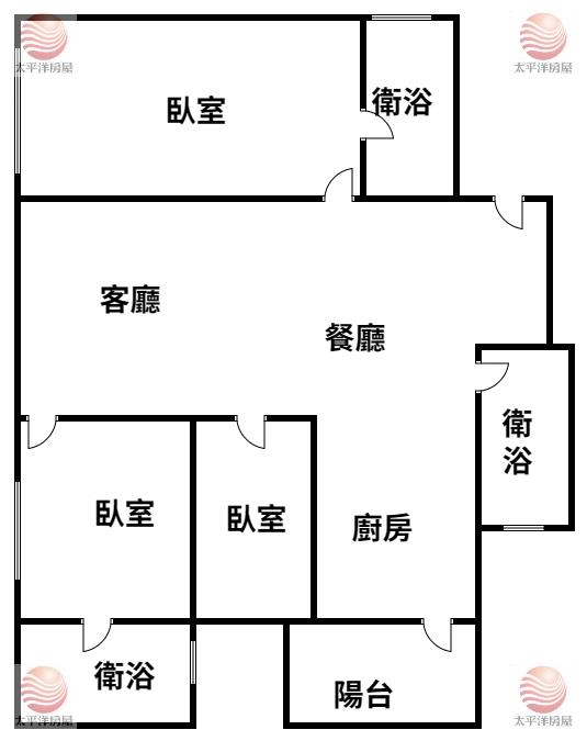 全新富總稀有雙主臥三房車,新北市五股區新城一路