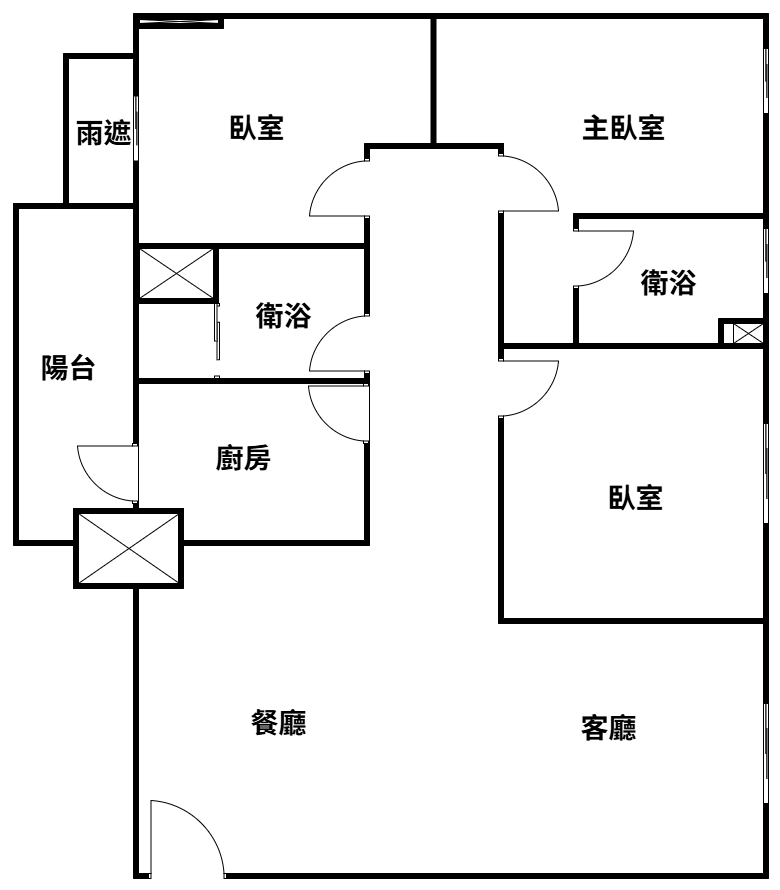 泰山買房賣屋初日採光明亮三房雙車位,新北市泰山區信華一街
